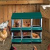 6-Hole Chicken Nesting Box with Removable Lid, Metal Chicken Coop ，Easy Egg Collection，for Chicken Coops, Duck Coops and Hens - 2 of 4