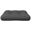 vidaXL Chair Cushion Water Repellent Pallet Cushion Seat Pad Pillow Fabric - Dark Gray - 3 of 4