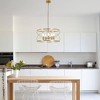Bella Depot 20" Gold Metal Cage Chandelier Adjustable Pendant Light for Hallway, Kitchen Island - 3 of 4