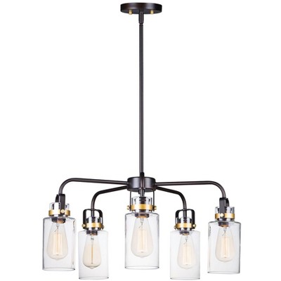 Maxim Lighting Magnolia 5 - Light Pendant in  Bronze/Gold