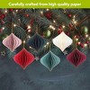 Briarwood Lane Finial Honeycomb Ornaments Magnetic Paper Decor- Set of 6 - 3.2 x 3.2 - 3 of 4