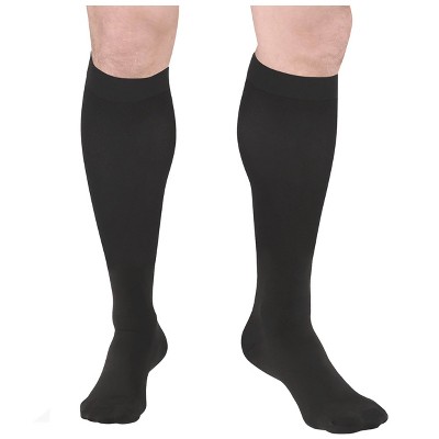 Truform Surgical Stockings, 18 mmHg Compression for Men and Women, Knee High Length, Closed Toe
