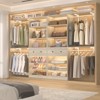 Aheaplus 60'' Closet Organizer with Shoe Rack and Drawers, Reversible Walk-in Closet System with Adjustable Shelves and Hanging Rods - 4 of 4