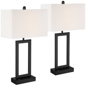 Aston black modern table lamp sales