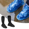 Unique Bargains Waterproof Non-Slip Reusable Rain Shoes Covers Black Size 3XL 1 Pair - 2 of 4