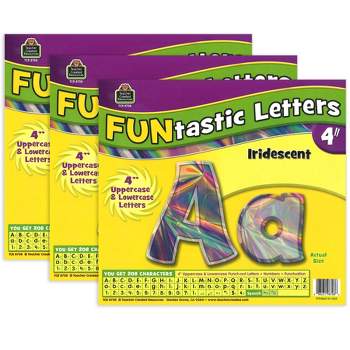 Teacher Created Resources® Red Funtastic 4 Letters Combo Pack, 208 Per  Pack, 3 Packs - Nifty Concept