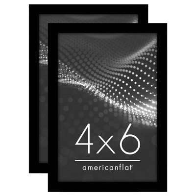 Americanflat Picture Frame - Modern Design, Shatter-Resistant Glass, Dual Sawtooth Hangers, Ideal for Home and Office Decor (2 Pack)