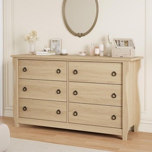 Dresser for Bedroom, Wide Drawer Dresser with Storage Freestanding, Wooden Closet Storage Chest for Living Room, Bedroom, Entryway - 1 of 4