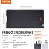 VEVOR 1-6 Level Adjustable Portable Far Infrared Sauna Blanket for Detox & Relaxation, 95-185 Degree Fahrenheit, 1-60 Min Timer, Black - 2 of 4