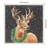 Amanti Art 22"x22" Woodland Holidays Stag Black by Danhui Nai Framed Canvas Wall Art - 4 of 4
