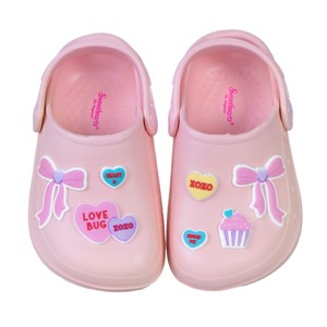 Sweethearts Candy & Rainbow Design Clogs Girls - Cheerful Easy Slip-On Lightweight Water Friendly Adorable Comfort (Toddler) - 1 of 4