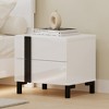 Queen Size Platform Bed with LED Light and 2 Nightstands - 4 of 4