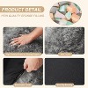 Bean Bag Chair, Faux Fur Bean Bag Chairs for Adults, Kids Bean Bag Couch with Armrest, Soft Foam Filled Fluffy Couch Lazy Sofa Chair - 4 of 4