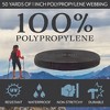 Cornucopia Brands 50 Yards Black Polypropylene 1in Webbing; Great for Bags, Outdoor Gear; Collars, Leashes, Halters, Sporting Gear - 4 of 4