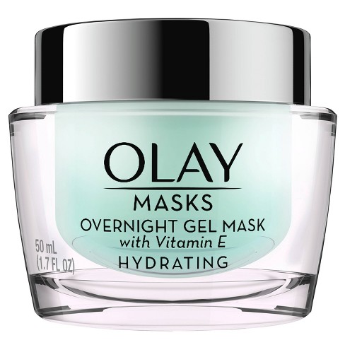 Olay Hydrating Overnight Gel Face Mask with Vitamin E - 1.7 fl oz - image 1 of 4