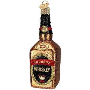 Old World Christmas Blown Glass Ornament for Christmas Tree, Bourbon Bottle - 1 of 3