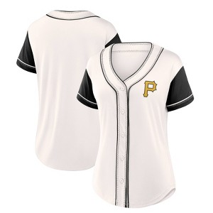 MLB Pittsburgh Pirates Women's Short Sleeve White Fashion Jersey - 1 of 3
