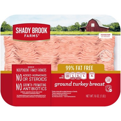Shady Brook Farms 99% Fat Free Ground Turkey Breast - 1lb
