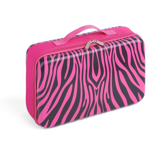 Badger Basket Doll Storage and Travel Case for 12-inch Fashion Dolls,  Lipstick Pink 