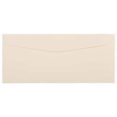 JAM Paper #10 Business Strathmore Envelopes 4.125 x 9.5 Ivory Wove 191165I