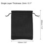 Unique Bargains Cotton Linen Bank Coin Change Bag with Drawstring 6 Pcs - 2 of 4