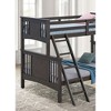 Twin Over Full Bunk Bed with Ladder and Guard Rails for Bedroom - 3 of 4