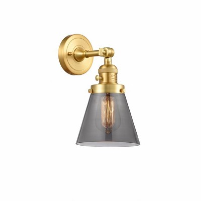 Cone - 1 Light Wall Sconce In Industrial Style-10 Inches Tall and 6.25 Inches Wide