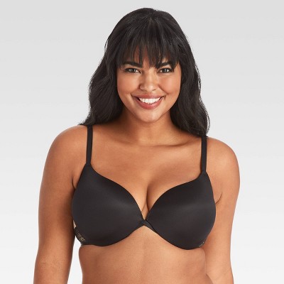 Maidenform Women's Love The Lift Push-up & In Satin Demi Bra Dm9900 -  Black/white/beige 34d : Target