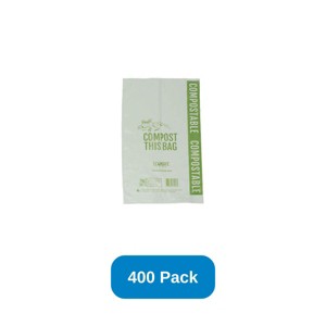 EcoSafe Disposable Produce Bag 12"x19" Certified Compostable - Roll of 400 - 1 of 2