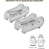 2 Pack Soda Can Organizer Dispenser for Refrigerator with Automatic Rolling, Organizes Standard Size 11.15oz or 12oz Cans - 2 of 4