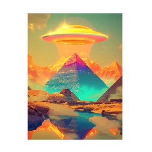 Ray Heere 'Ufo Pyramid 2' Canvas Art - 1 of 4