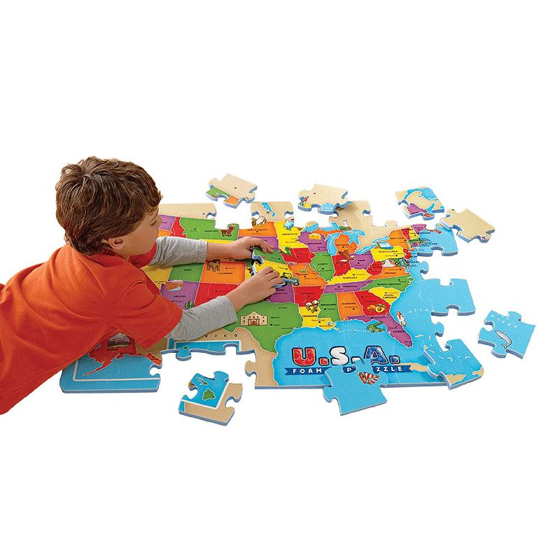 Educational Insights U.S.A. Foam Map Puzzle, Ages 5+, 3 of 5