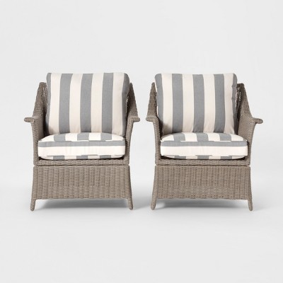 threshold southcrest wicker club chair