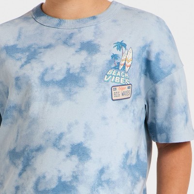 Cat & Jack Boys' Short Sleeve 'Beach Vibes' Graphic T-Shirt - Cat & Jack™ Blue M — фото 2