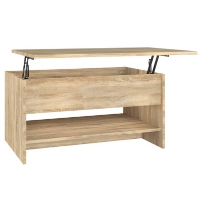 vidaXL Coffee Table Sonoma Oak 31.5"x19.7"x15.7" Engineered Wood