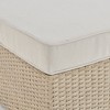 All-Weather Wicker Canaan Outdoor Ottoman Brown - Alaterre Furniture - 4 of 4