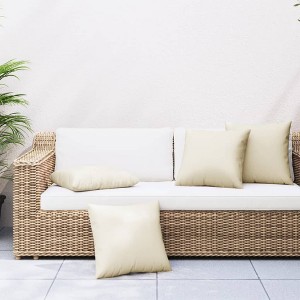 vidaXL Sofa Cushions 4 pcs Cream 19.7"x19.7" Fabric - 1 of 4