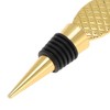 Unique Bargains Bottle Stoppers Golden Pineapple Zinc Alloy PTR Gold Tone 4.80"x1.38"x0.79" 1 Pc - 3 of 3