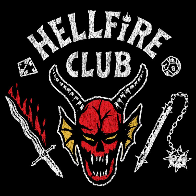 Men's Stranger Things Hellfire Club Costume Long Sleeve Shirt, 2 of 5