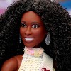 Barbie The Movie President Doll – Issa Rae as President in Shimmery White Blouse & Shorts with Curly Hair & Sash – JBJ55 - 3 of 4