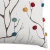 20"x20" Oversize Abstract Square Throw Pillow Cover Ivory - Rizzy Home: Embroidered, Textural, Removable Cover, Indoor Use - 3 of 3
