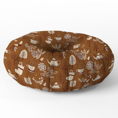 Pimlada Phuapradit Christmas Woods 2 Round Floor Pillow - Deny Designs