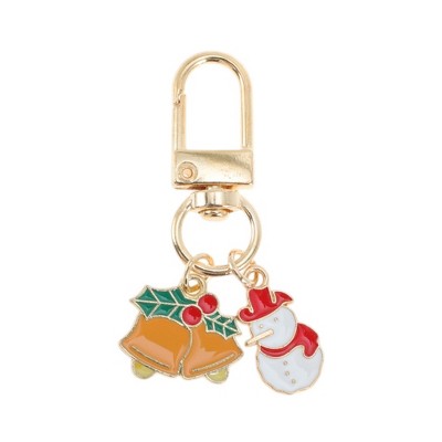 Unique Bargains Christmas Keychain Lobster Clasp Zinc Alloy 2.17" 1 Pc