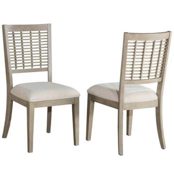 Set of 2 Ocala Wood Dining Chairs Sandy Gray - Hillsdale Furniture