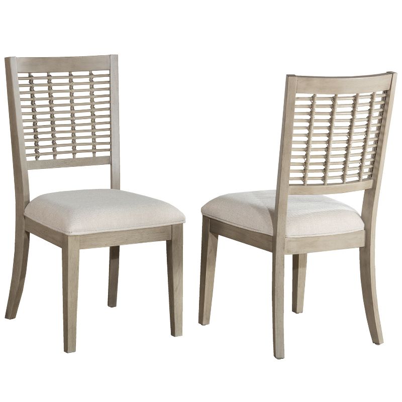 Set of 2 Ocala Wood Dining Chairs Sandy Gray - Hillsdale Furniture, 1 of 13