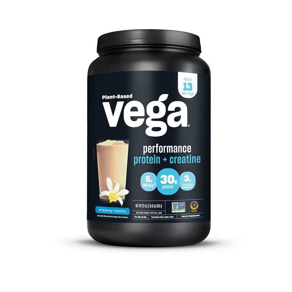 Vega Performance Protein + Creatine Powder - Vanilla - 22oz