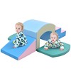 Infurnic Baby Activity Gyms Safe Soft Zone Single-Tunnel Foam Climber Kids, Lightweight Indoor Active Play Structure, Multicolor, 30.26"*24.31"*18.36" - 2 of 4
