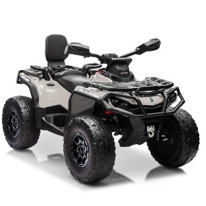 24V Kids Ride on Car, 2 Seater Electric ATV Car, 3 Speed Ride on Toy with LED Lights, 2WD/4WD Power, Music  for Boys Girls - 1 of 4