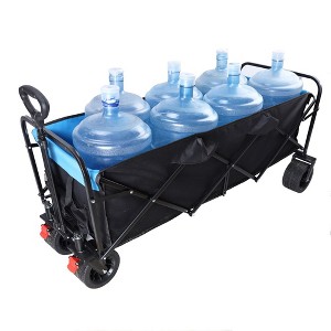 Folding Wagon Garden Shopping Beach Cart - 1 of 4