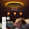 Itopfox LED Flush Mount Ceiling Light with Remote Control, Adjustable Nightlight & Color Temperature, Low Profile for Bedroom, Kitchen, Living Room - 3 of 4